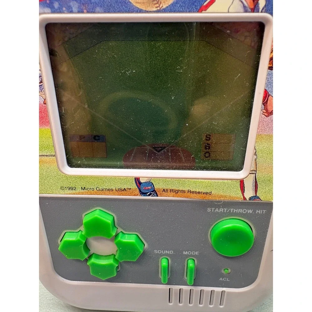 Vintage 1992 MGA Micro Games of America Baseball Handheld LCD Electronic Game